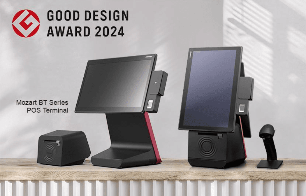 POSMena compatible all-in-one Windows POS terminal with dual screen and receipt printer